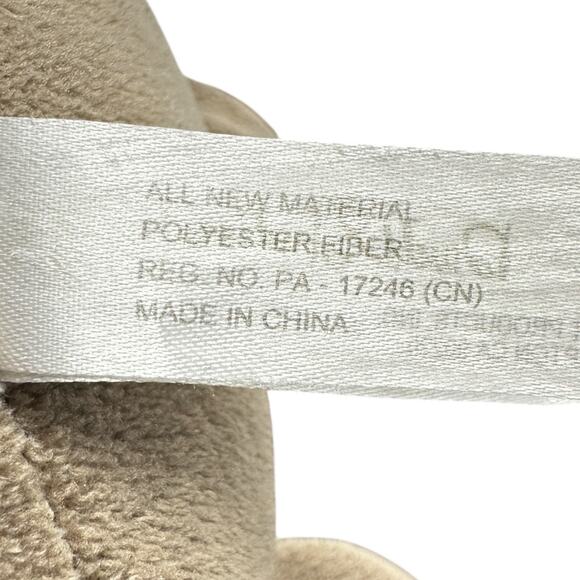 Dwell Studios Brown Bear White Knit Tummy Soft Plush Toy 2017 Crown Crafts - Picture 8 of 8